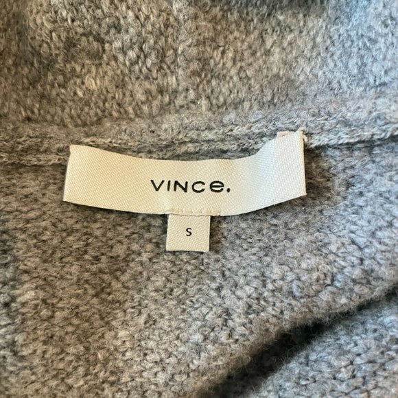 VINCE Textured Cardigan Open Front NWT Size SMALL Grey $395 - Picture 7 of 8